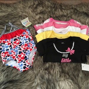 0-3months Baby Girl Onesies